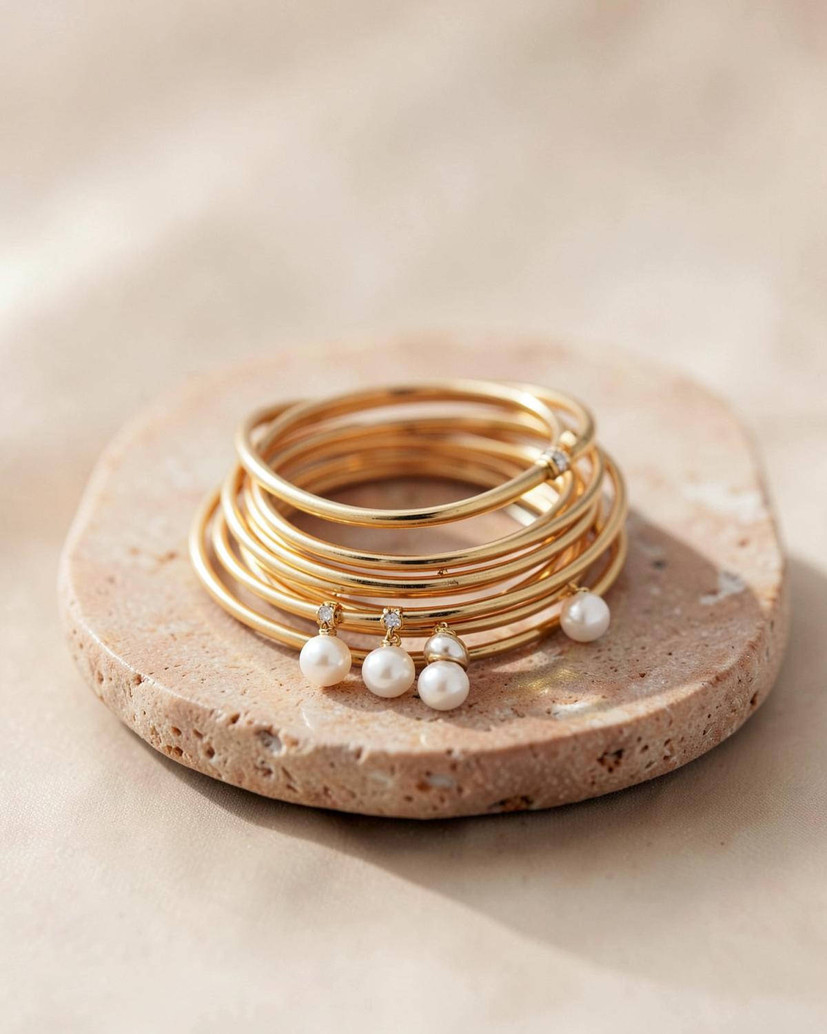 Gold Bangle Set